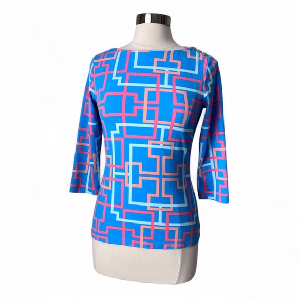 J.McLaughlin Catalina Cloth Wavesong Top Size Small - Picture 15 of 15